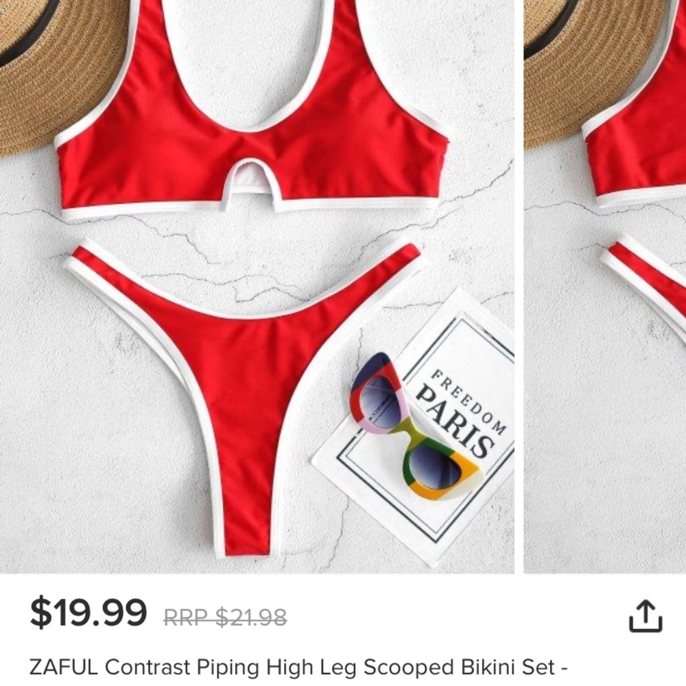 Red/White bikini